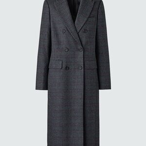 NEW Uniqlo Double-Breasted Gray Coat